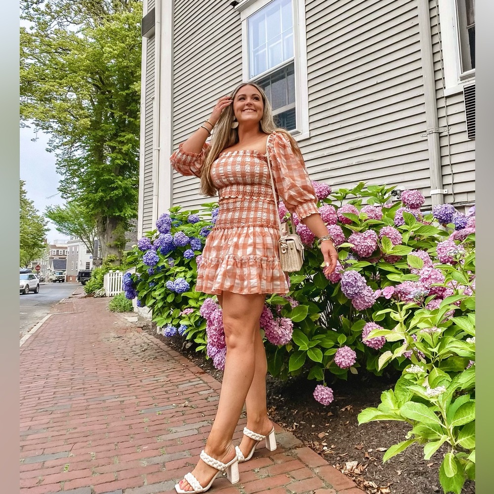 Vici Gingham matching set for summer. Size large